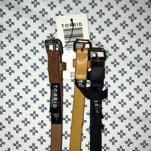 Torrid size 1 belts set of 3